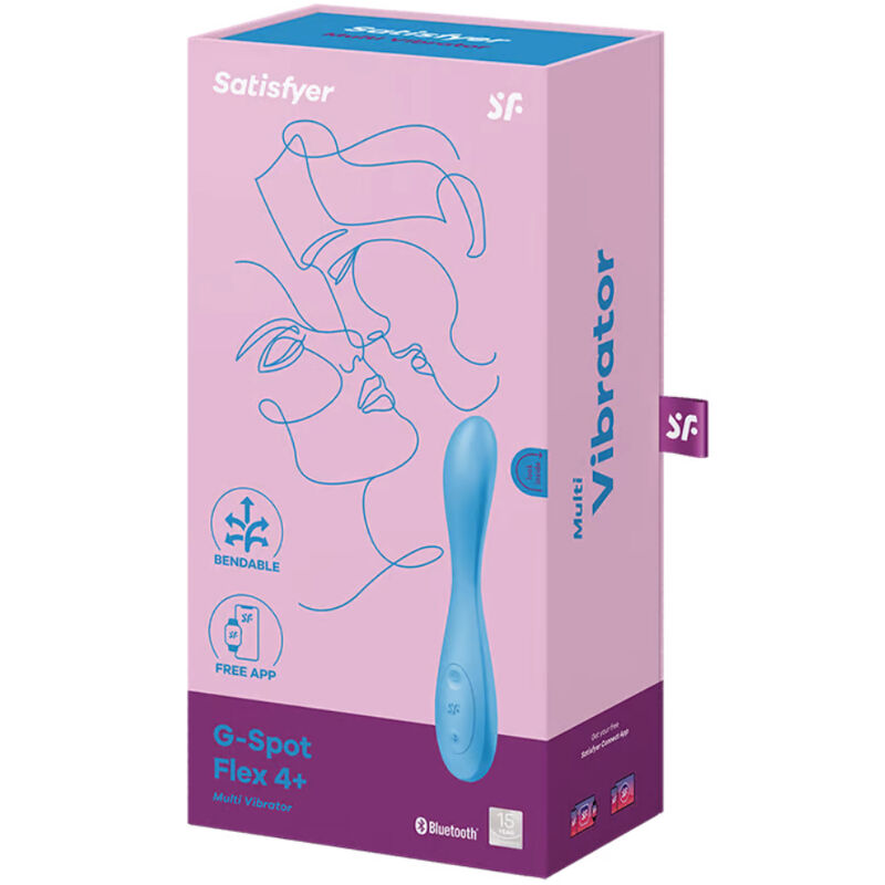 Satisfyer G-Spot Flex 4+ vibrátor s aplikací modrý