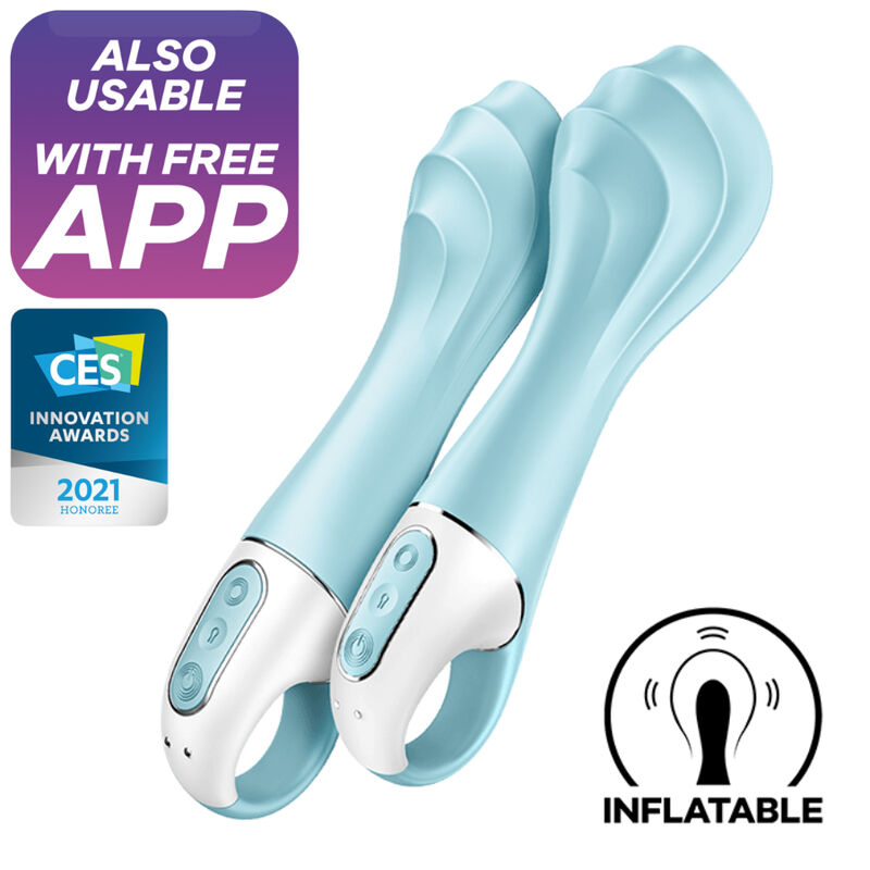 Nafukovací vibrátor Satisfyer Air Pump 5+ App G-bod