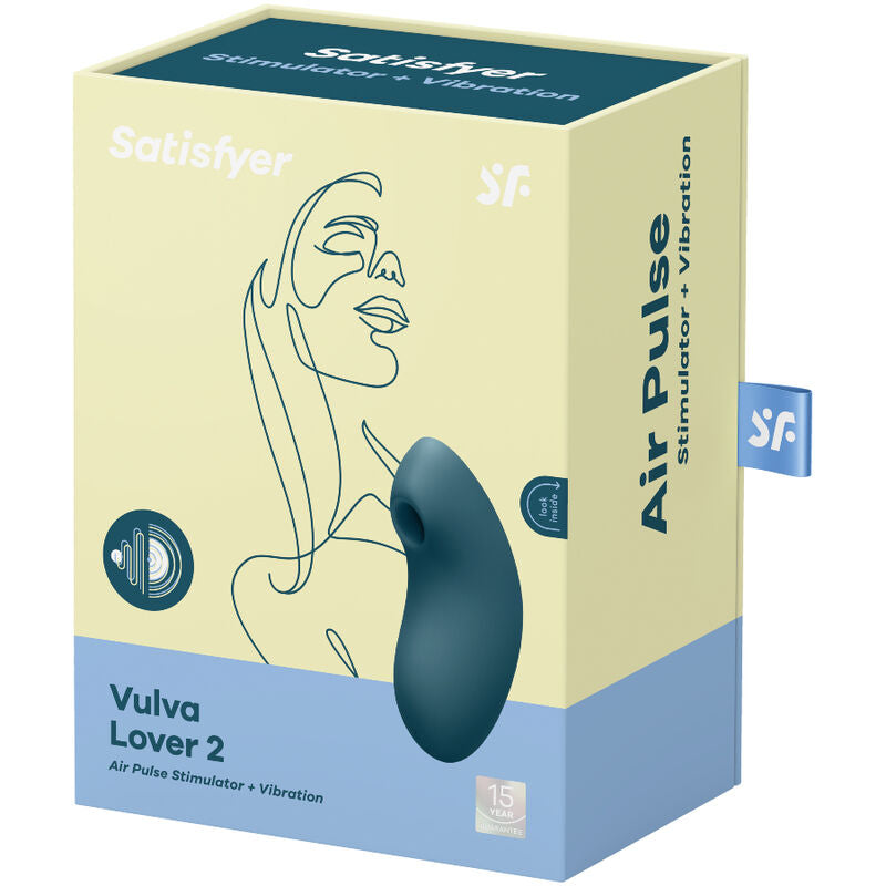 SATISFYER Vulva Lover 2 stimulátor modrý