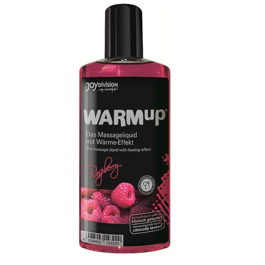 Hřejivý masážní olej WARMup s vůní malin (150 ml)