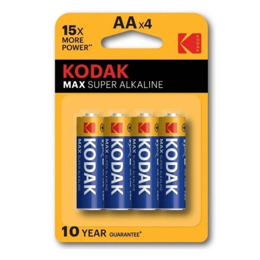 Alkalické baterie Kodak MAX AA LR6 (4 ks v blistru)