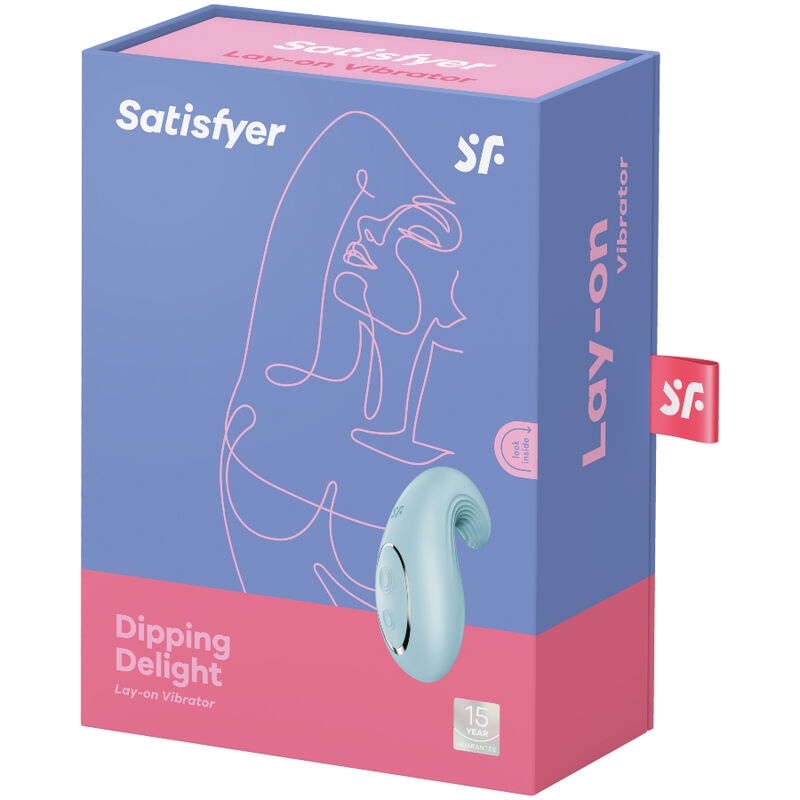 Satisfyer Dipping Delight vibrační stimulátor modrý