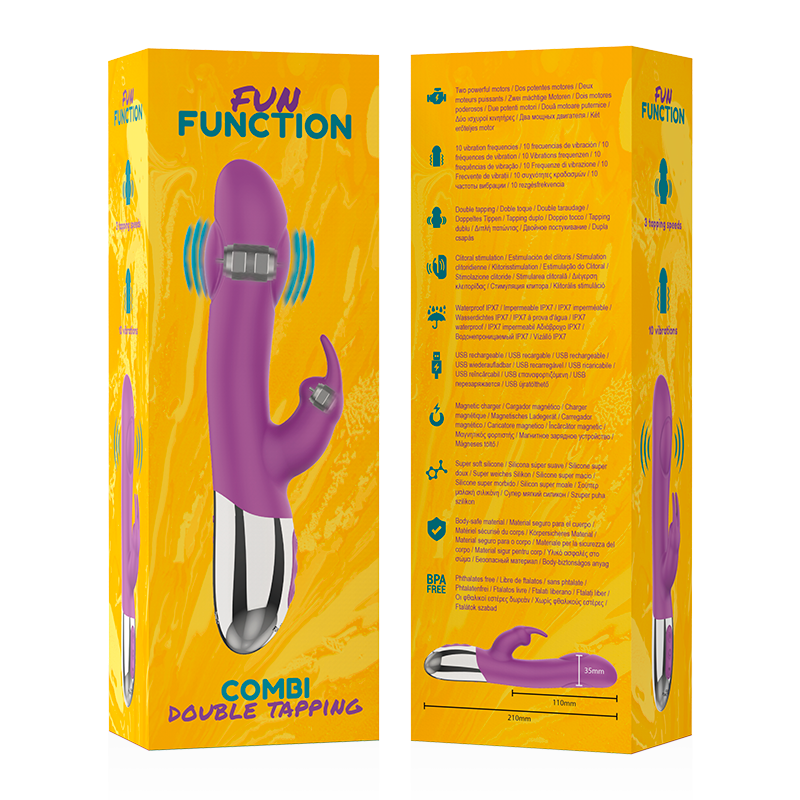 FUN FUNCTION COMBI DOUBLE TAPPING vibrátor 2 motory