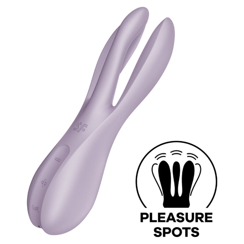 Vibrátor Satisfyer Threesome 2 černý 3 ramena