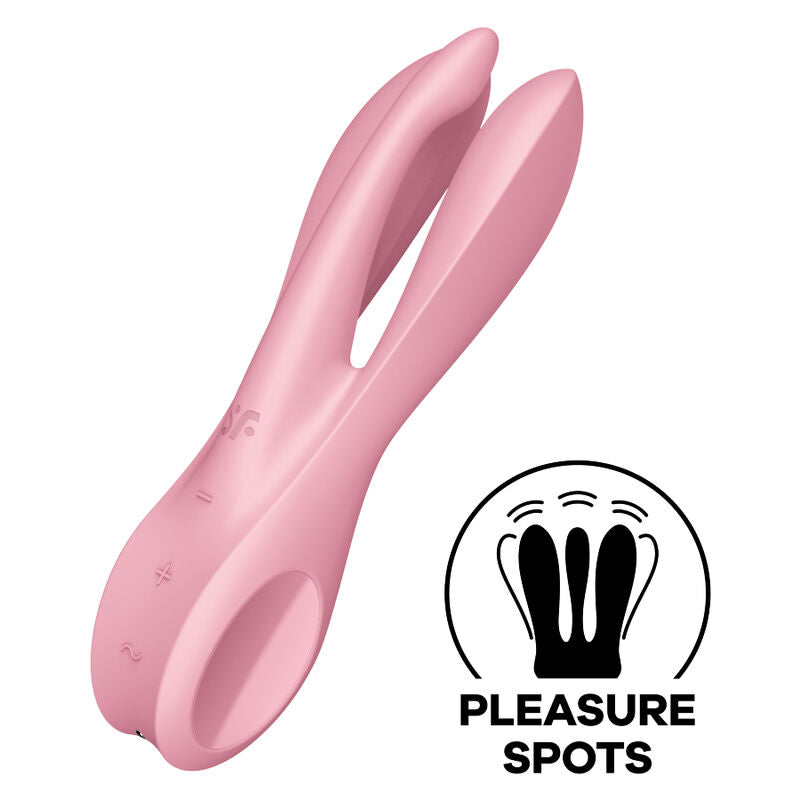 Satisfyer Threesome 1 vibrační stimulátor modrý