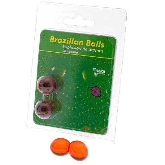 Intimní gel Taloka 2 Brazilian Balls s jahodovou vůní