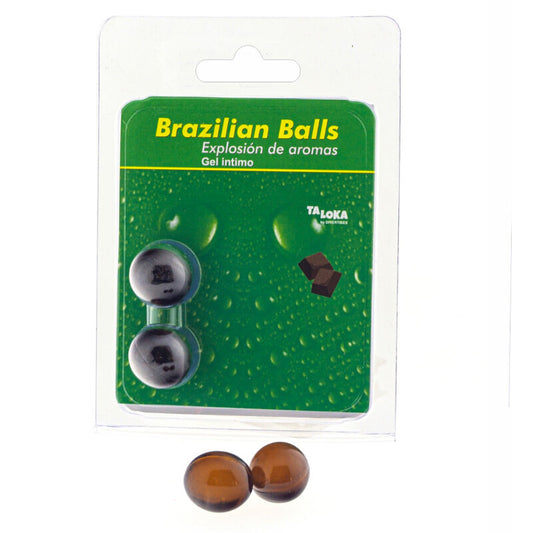 Intimní gel TALOKA 2 Brazilian Balls s čokoládovou vůní