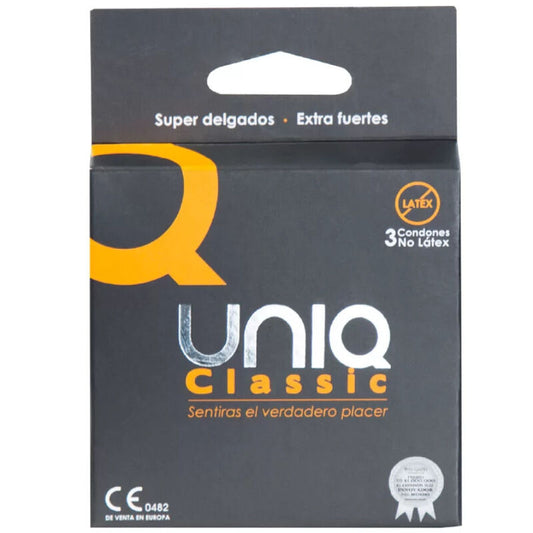 UNIQ Classic nelatexové kondomy ultra tenké (3 ks)