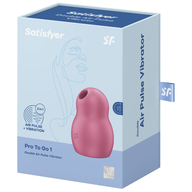 Satisfyer Pro To Go 1 stimulátor dvojitý červený