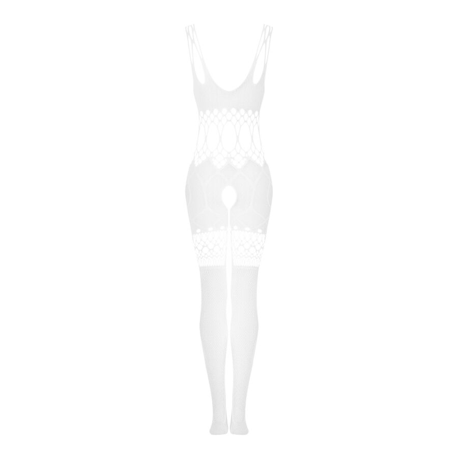 Bodystocking G330 OBSESSIVE bílé síťované S/M/L