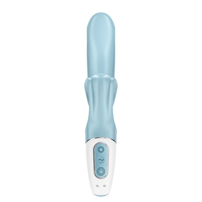 Vibrátor Satisfyer Love Me Rabbit dvoumorotový modrý