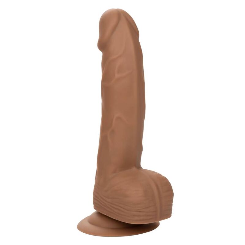 Silikonový dildo CalExotics Studs 15,24 cm hnědé