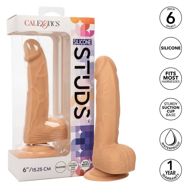 Silikonové dildo CalExotics 15,24 cm s přísavkou