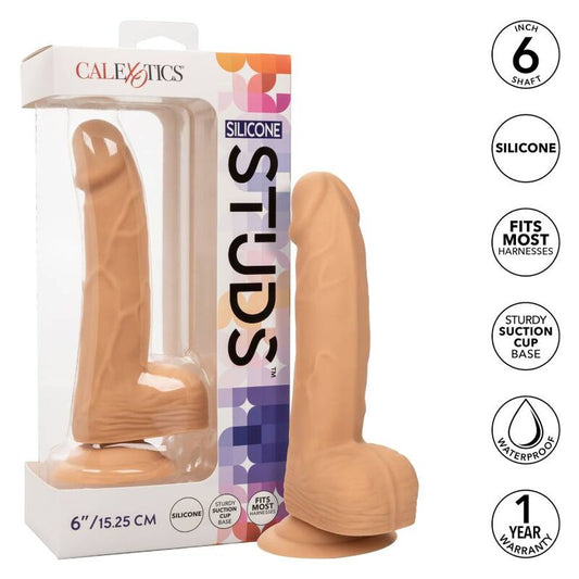 Silikonové dildo CalExotics 15,24 cm s přísavkou