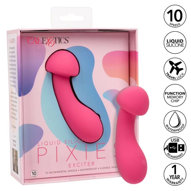 Vibrační masážní hlavice CalExotics Pixies Exciter růžová