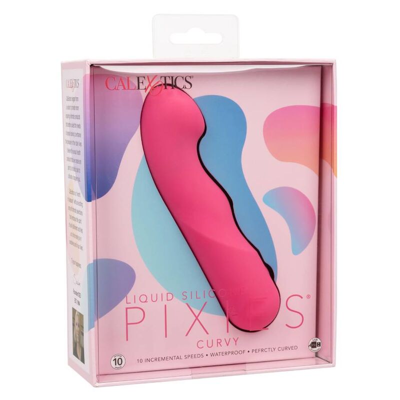 CALEXOTICS Pixies Curvy růžový vibrátor 10 rychlostí