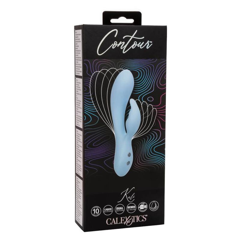 CALEXOTICS Contour Kali dvojitý vibrátor modrý