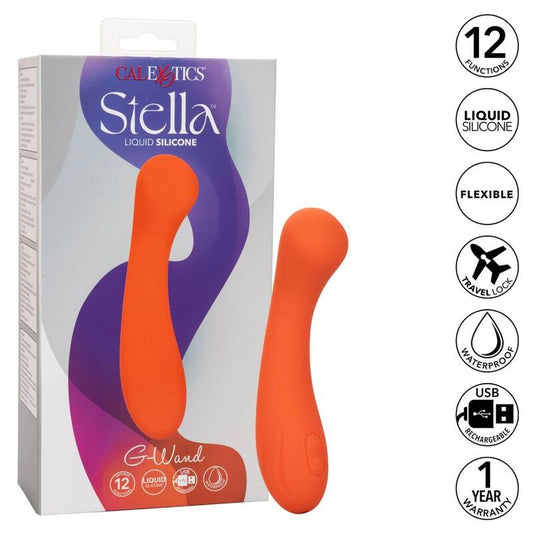 CALEXOTICS Stella G-Wand oranžový silikonový vibrátor