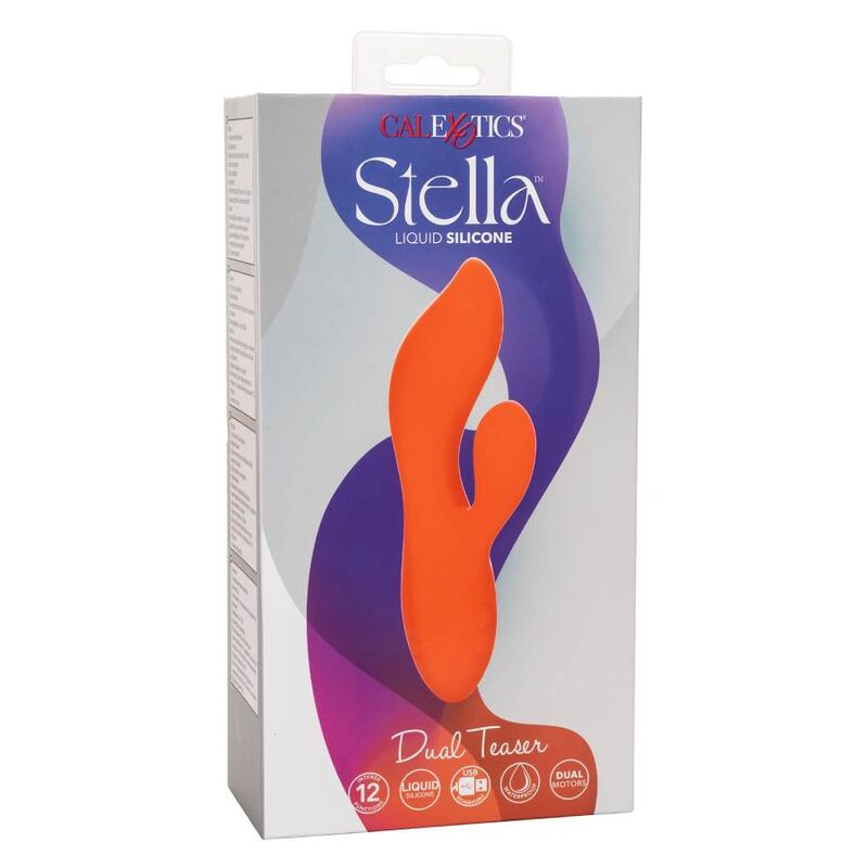 STELLA Dvojitý vibrátor CalExotics oranžový