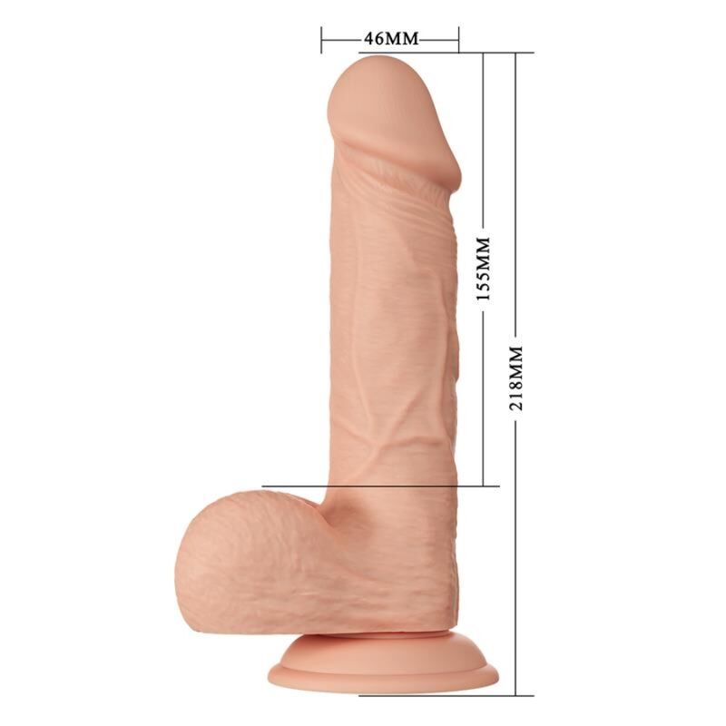 Realistické dildo BAILE BAHAMUT 21,8 cm s přísavkou