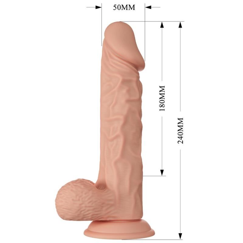 Realistické dildo BAILE Beautiful Encounter 24 cm