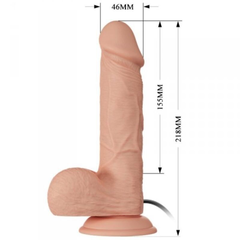 Realistické vibrační dildo BAILE Beautiful Encounter 21,8 cm