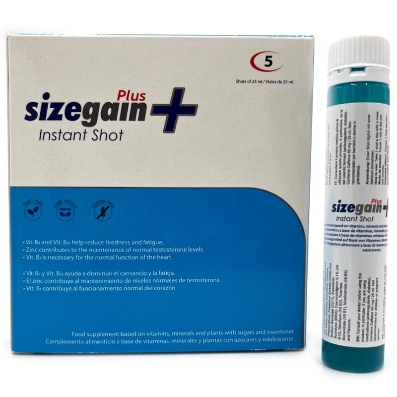 SizeGain Plus Instant Shot - doplněk stravy pro muže