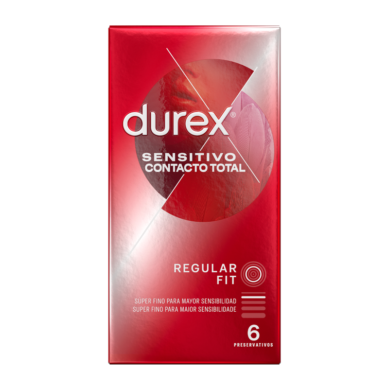 Durex Sensitive Total Contact kondomy 6 ks ultra tenké