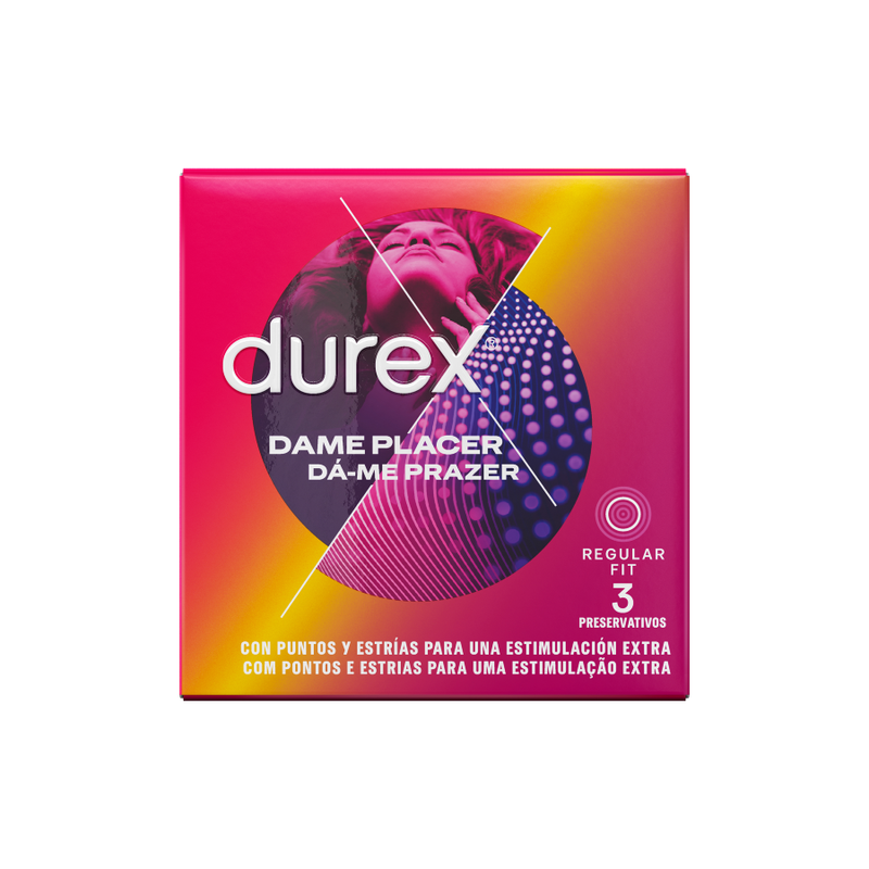 Kondom Durex Dame Placer s výstupky 3 ks