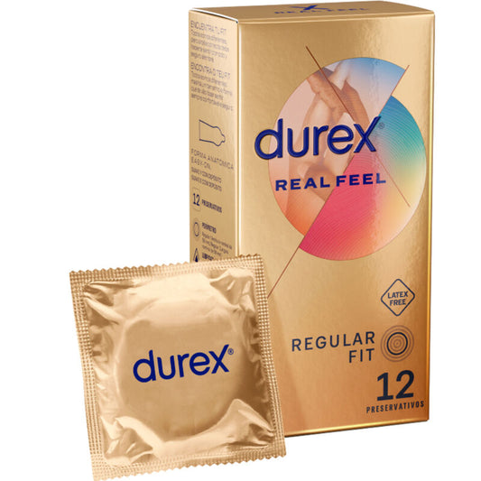 Durex RealFeel kondomy bez latexu, 12 ks