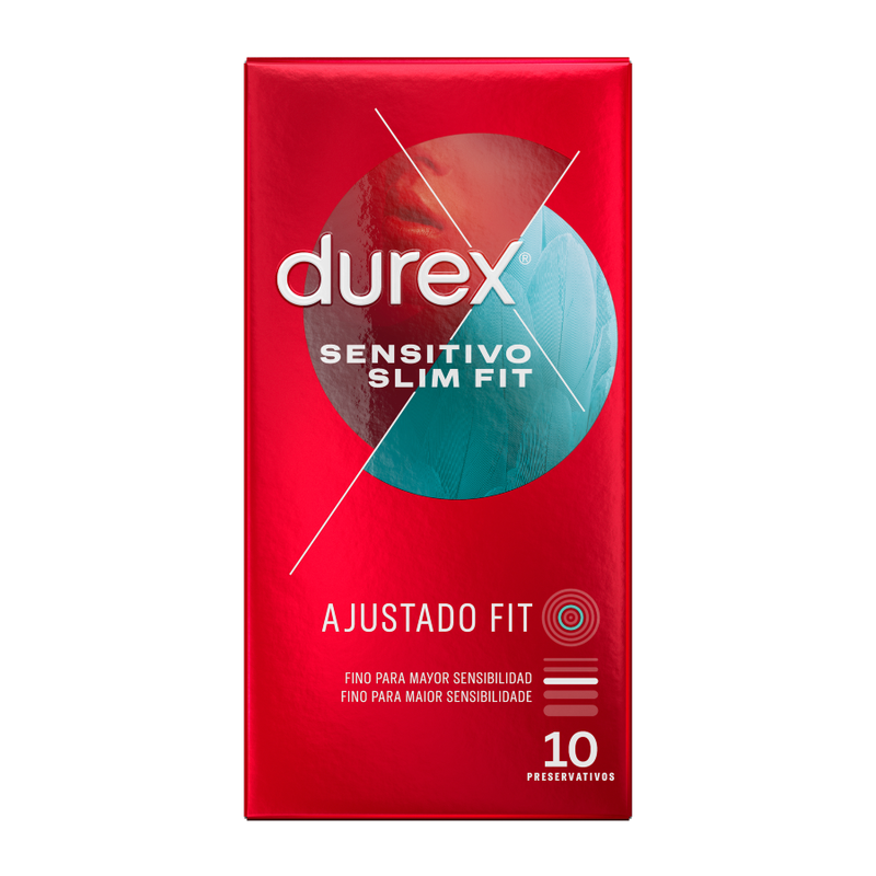 Kondomy Durex Sensitive Soft Slim Fit (52,5 mm, 10 ks)