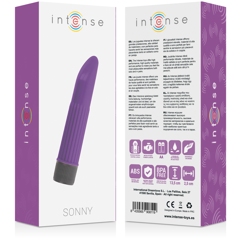 Vibrátor Sonny Lilac 13,5 cm INTENSE klasický ABS