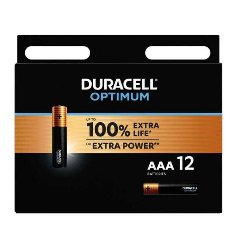 Duracell Optimum AAA alkalické baterie 12 ks