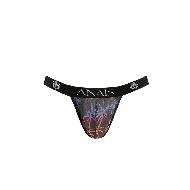 ANAIS MEN CHILL jockstrap pánský černý s potiskem M