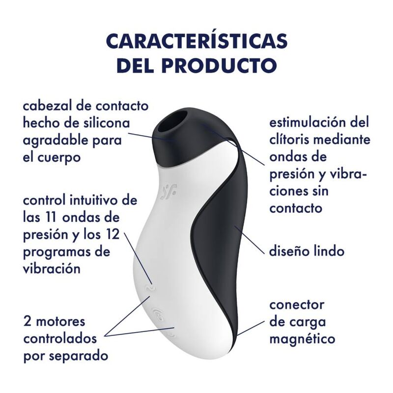 Satisfyer Orca stimulátor klitorisu s vibrací, černý