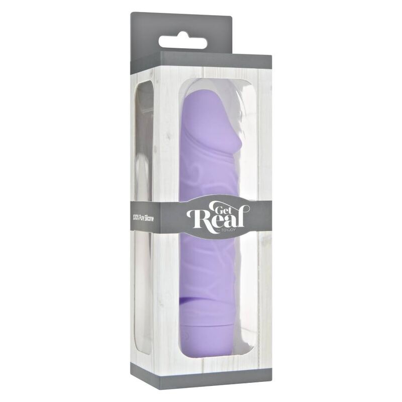 Vibrační dildo Mini Classic Get Real fialové realistické