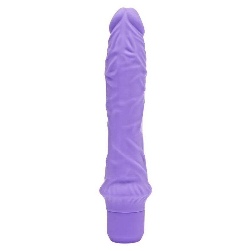 GET REAL velký silikonový vibrátor fialový 24,9 cm