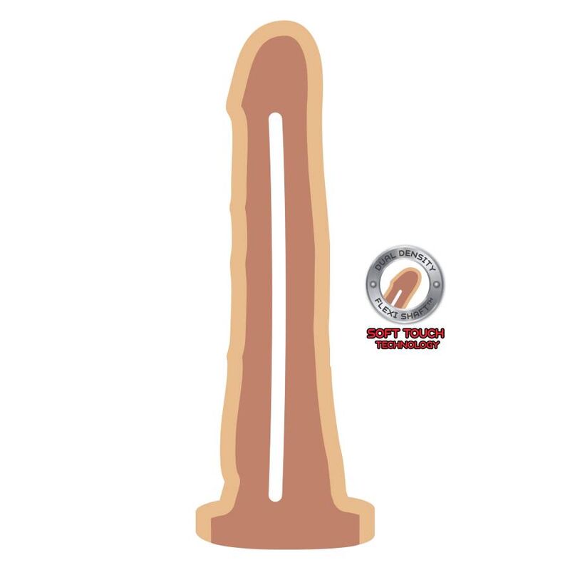 Realistické dildo Get Real Dual Density 19 cm