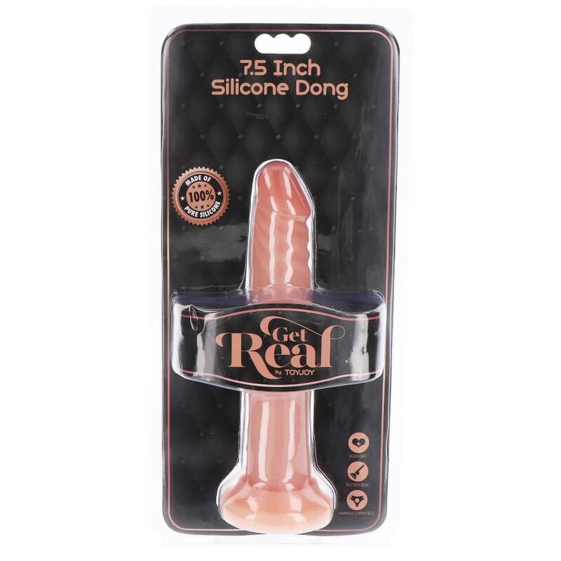 Realistické dildo Get Real 19 cm, přísavka, silikon