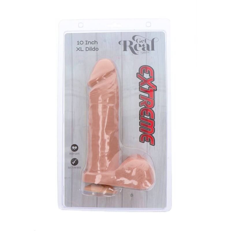 Realistické dildo Get Real Extreme XL 25,5 cm světlé