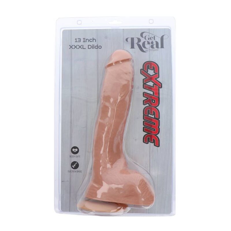 Realistické dildo Get Real Extreme XXXL 34 cm světlé