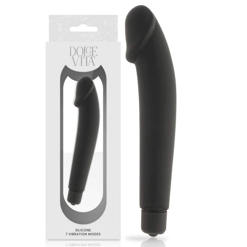 Silikonový masturbátor DOLCE VITA REALISTIC BLACK