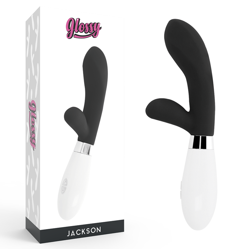 Glossy Jackson Rabbit - silikonový vibrátor s 10 funkcemi