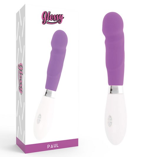 Vibrátor Paul GLOSSY fialový 12 cm 10 režimů