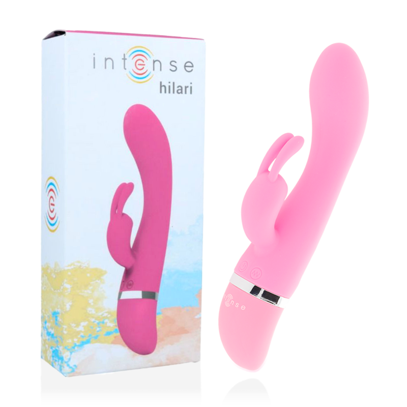 Silikonový vibrátor Hilari Pink rabbit 30 režimů