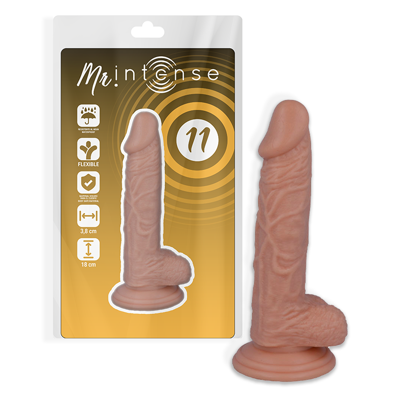 Realistické dildo Mr. Intense 18 cm s přísavkou