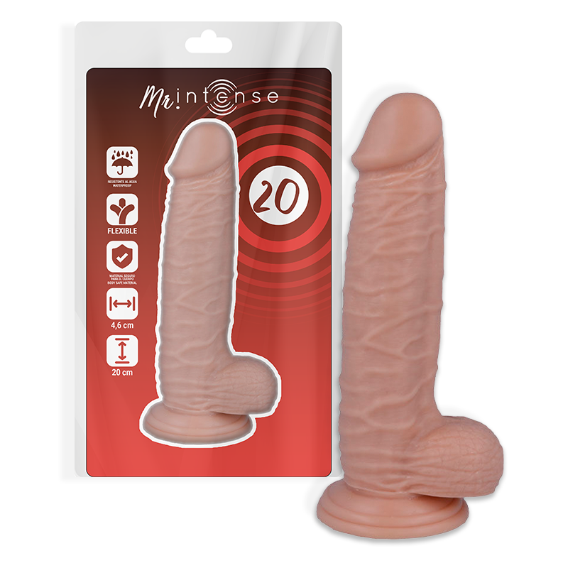 Realistické dildo Mr. Intense 20 cm s přísavkou