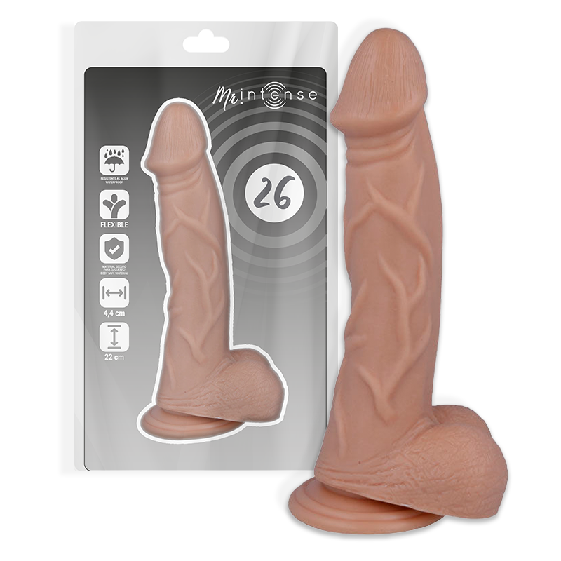 Realistický dildo Mr. Intense 22 cm, silikonový