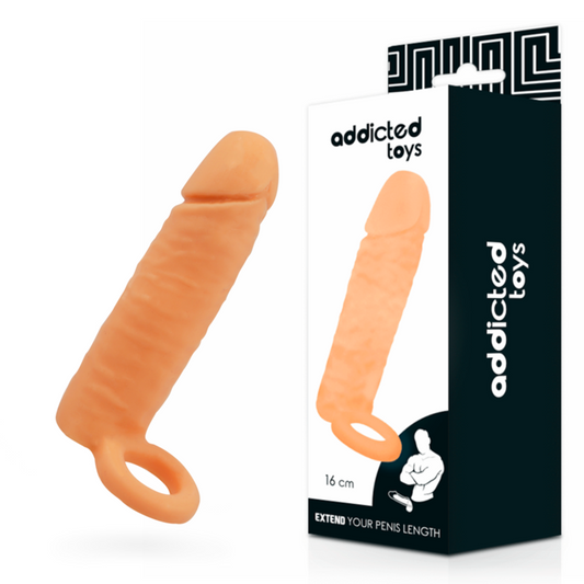 Návlek na penis ADDICTED TOYS pro prodloužení 16 cm