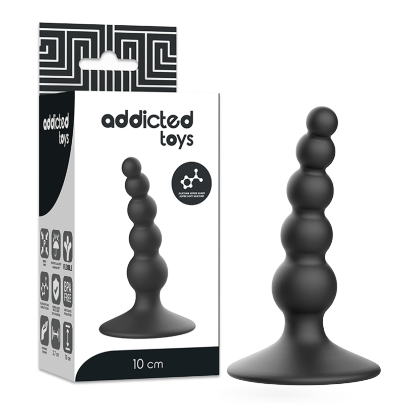 Anální kolík ADDICTED TOYS 10 cm černý